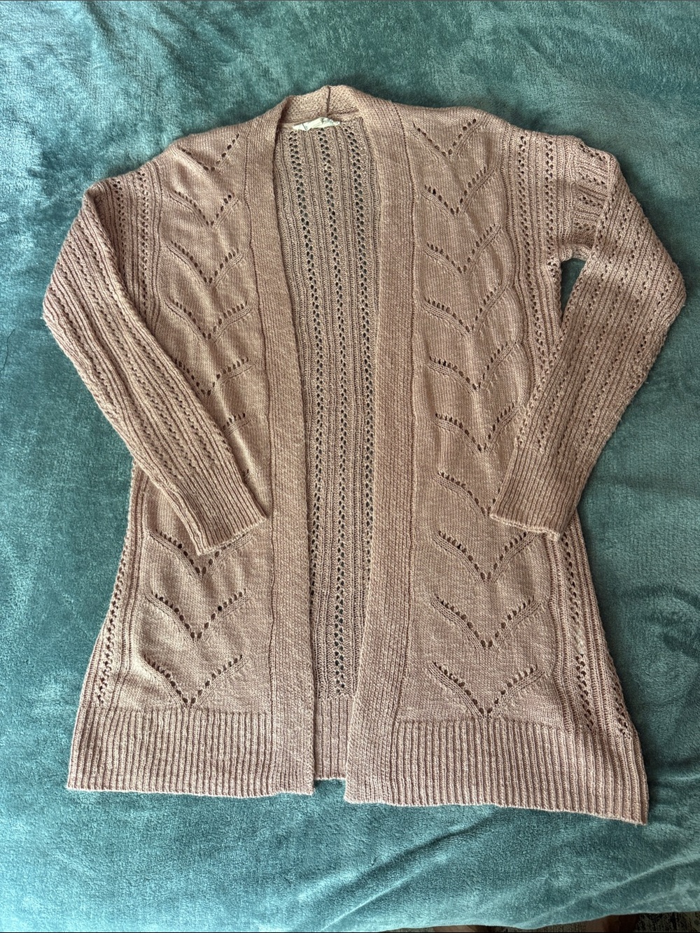 Pink Republic Open-Front Knit Cardigan